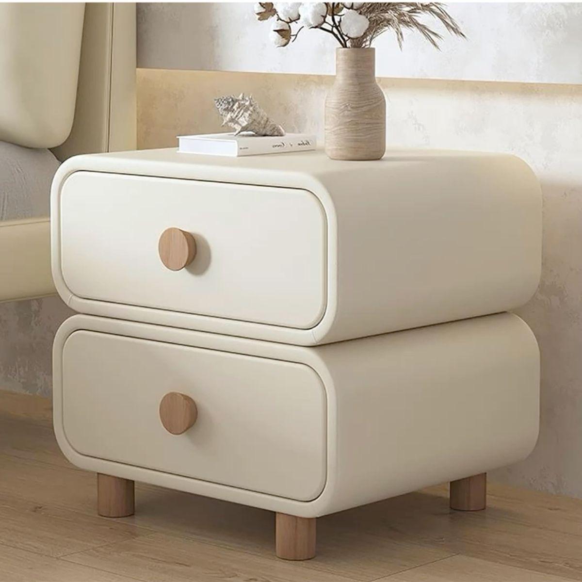 Mario Bedside Table In PU Polish