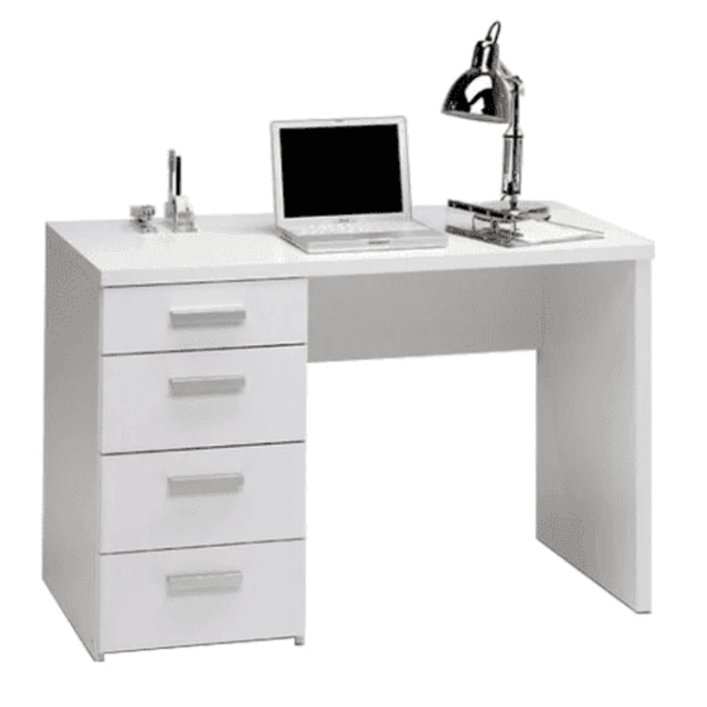 Class Apart Study Table in White Colour - Oak Inside