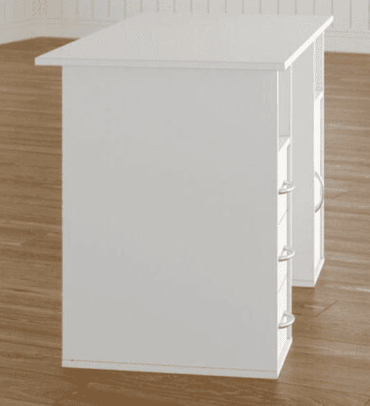 Unicorn Study Table in White Colour - Oak Inside