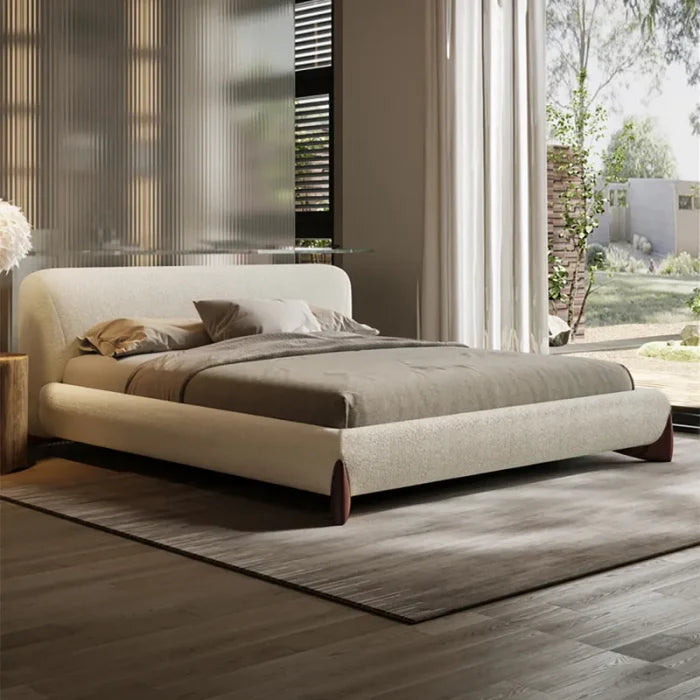 Grande Premium Upholstered Bed Without Storage In Brooklyn Fabric
