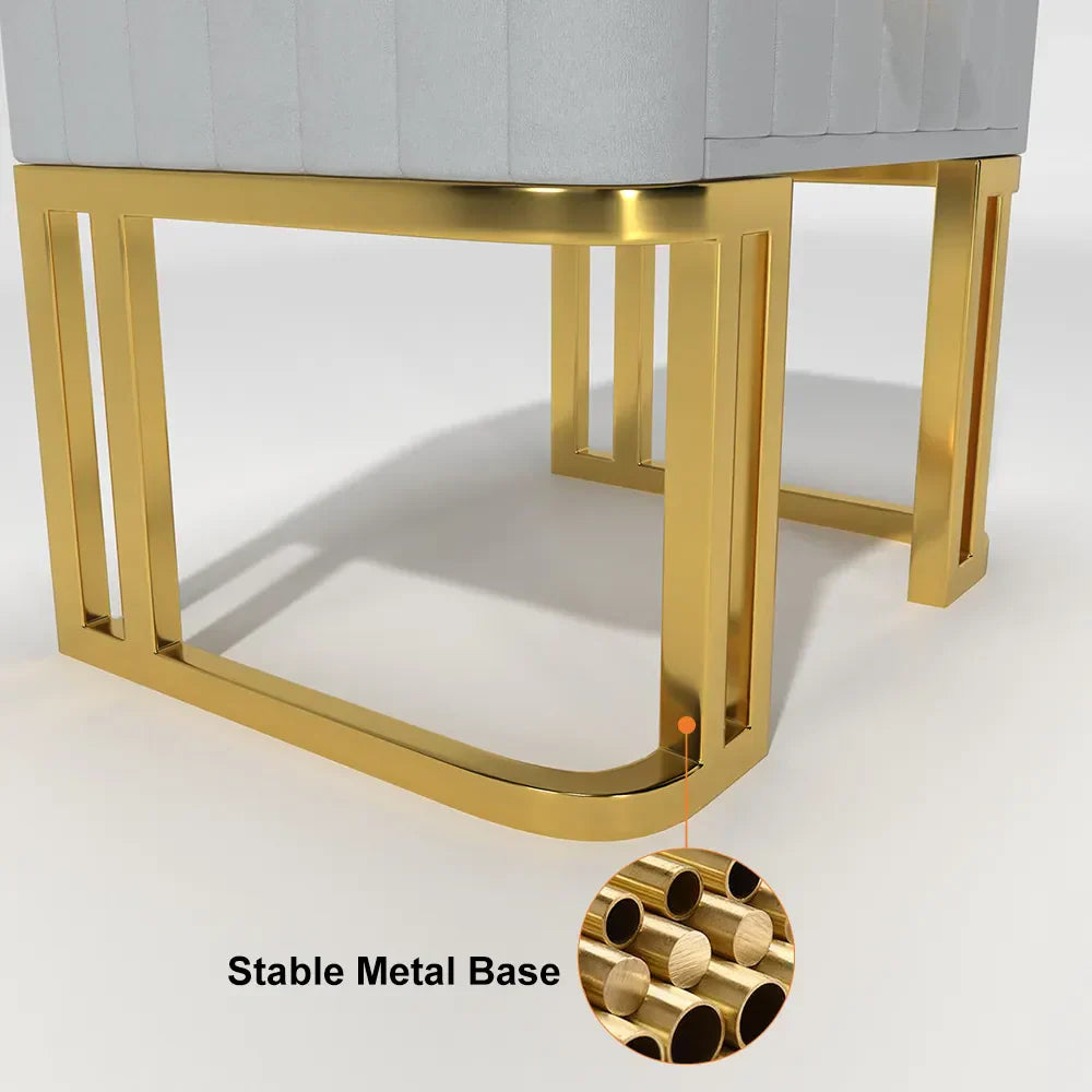 Gello Side Table in 2 Drawers in SS Frame