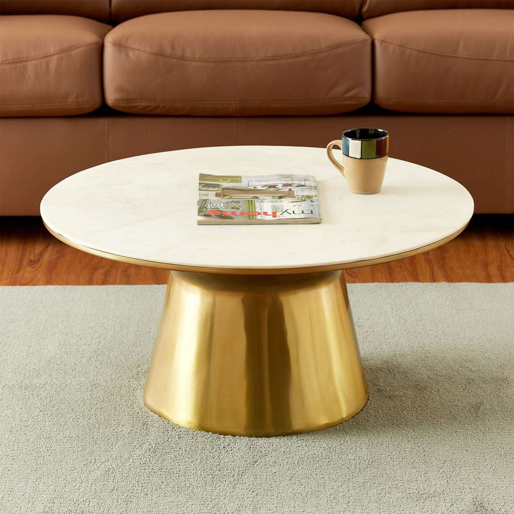 Nano Center Table in Gold Finish