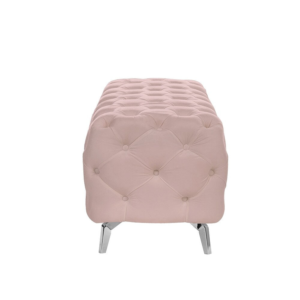Unicorn Suede Lounger in Blush Pink Color - Oak Inside
