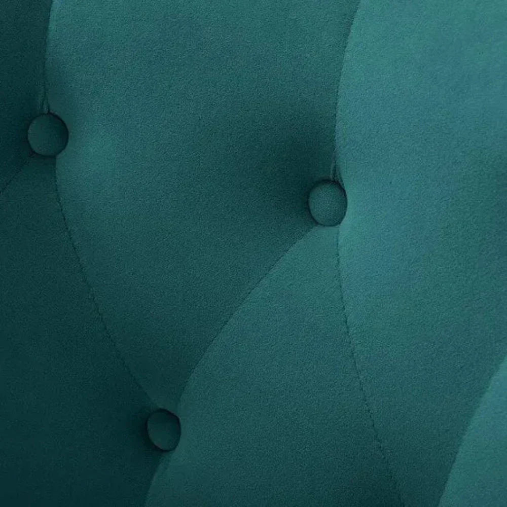 Becky Suede Accent Chair - Oak Inside