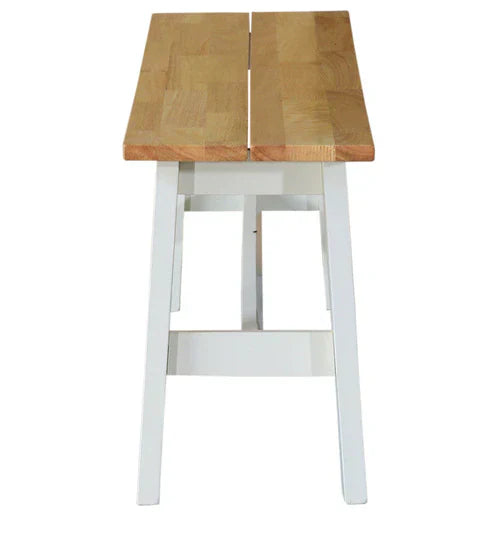 Smarty 6 Seater Dining Table in White Color - Oak Inside