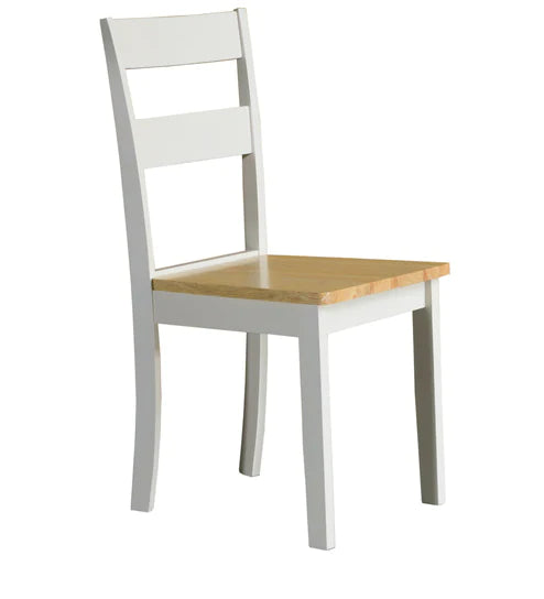 Smarty 6 Seater Dining Table in White Color - Oak Inside