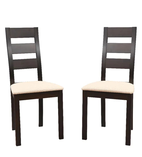 Tony 4 Seater Dining Table in Wenge Color - Oak Inside