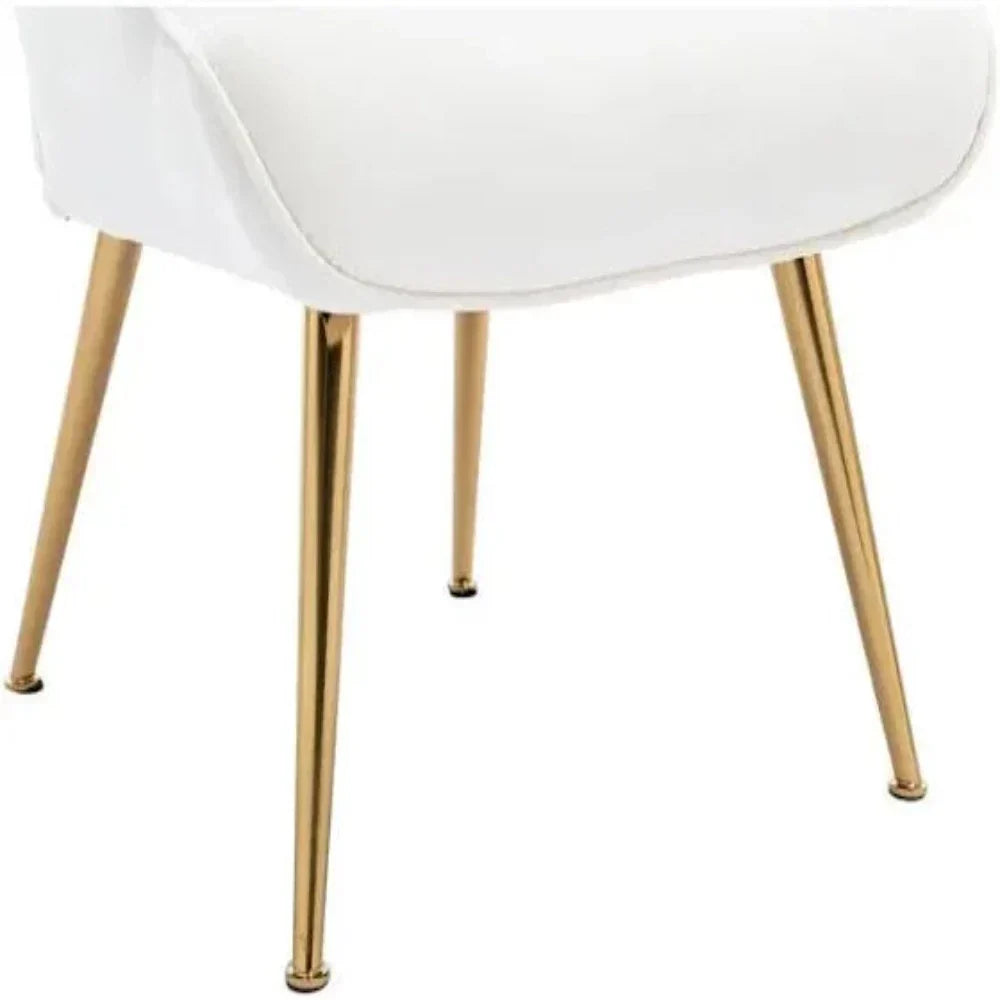 Kitty Button-Tufted Wingback Chair - Oak Inside