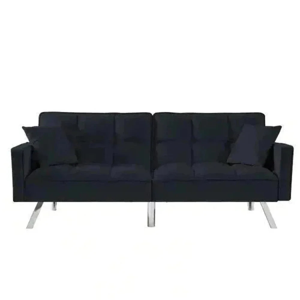 Blockbox Modern Suede Sofa Sets - Oak Inside