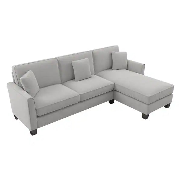 Celio Modern Suede Sectional Sofa