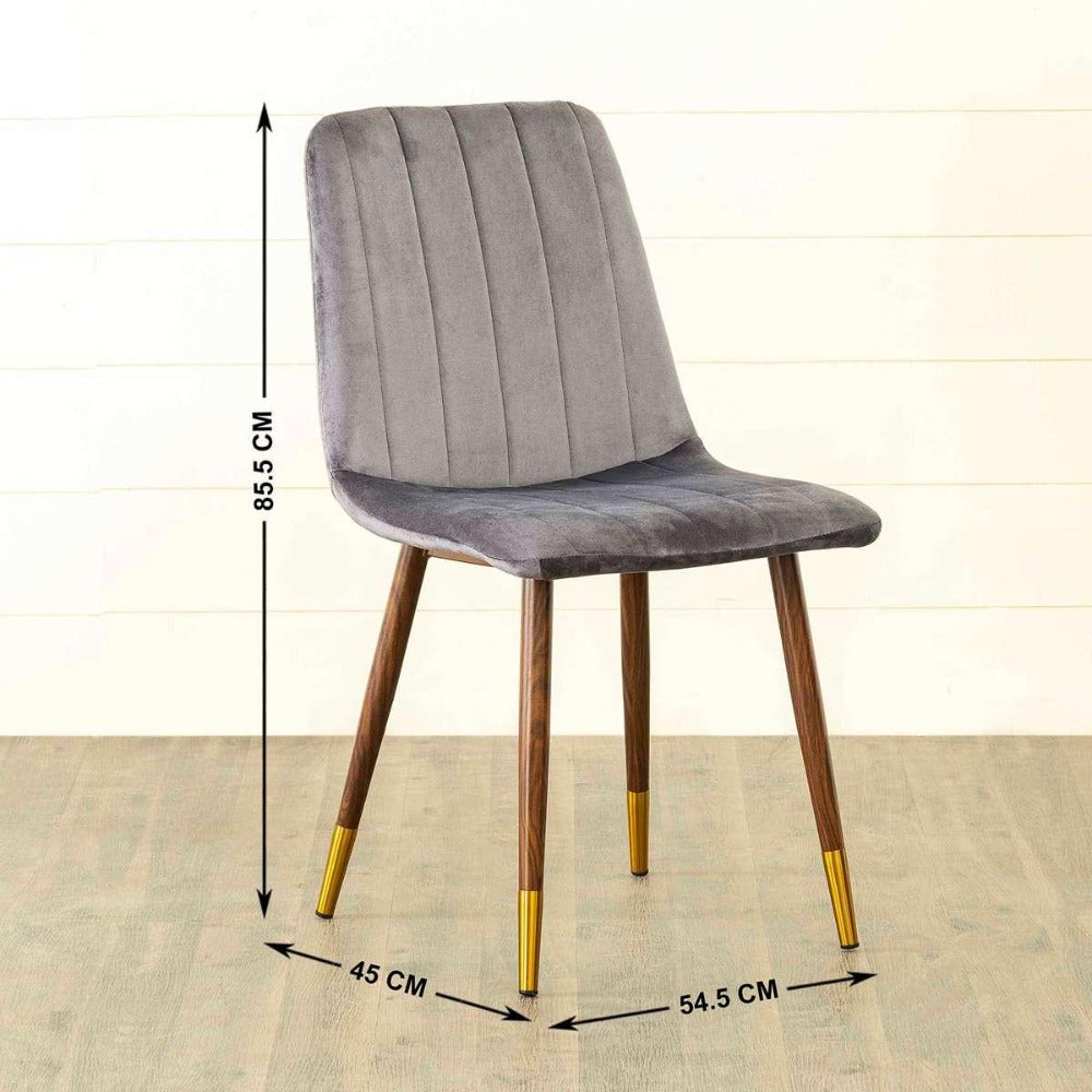 Flex 6 Seater Dining Table in Grey - Oak Inside