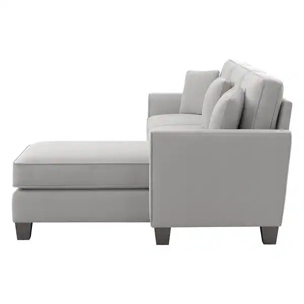 Celio Modern Suede Sectional Sofa