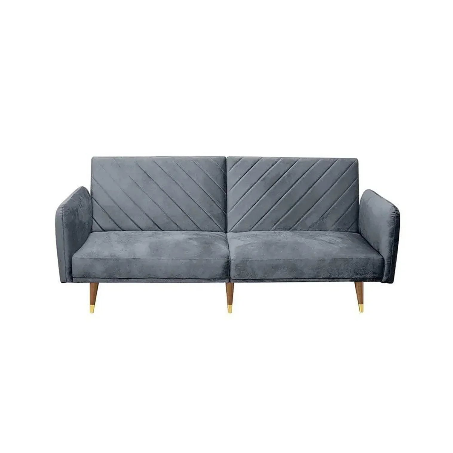 Hexa Luxury Mid-Century Sofa In Suede