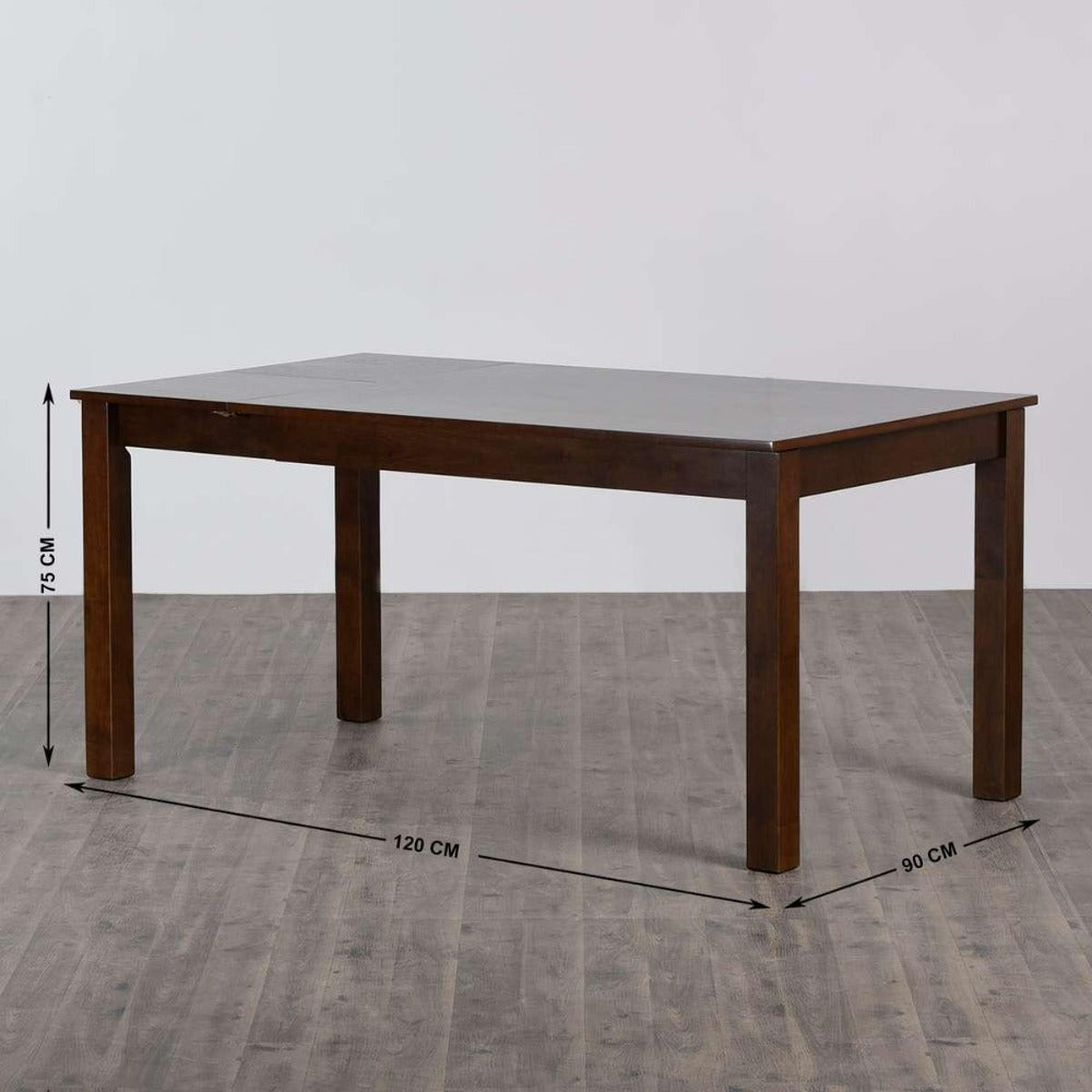 Rolex 6 Seater Dining Table in Grey/Wenge - Oak Inside