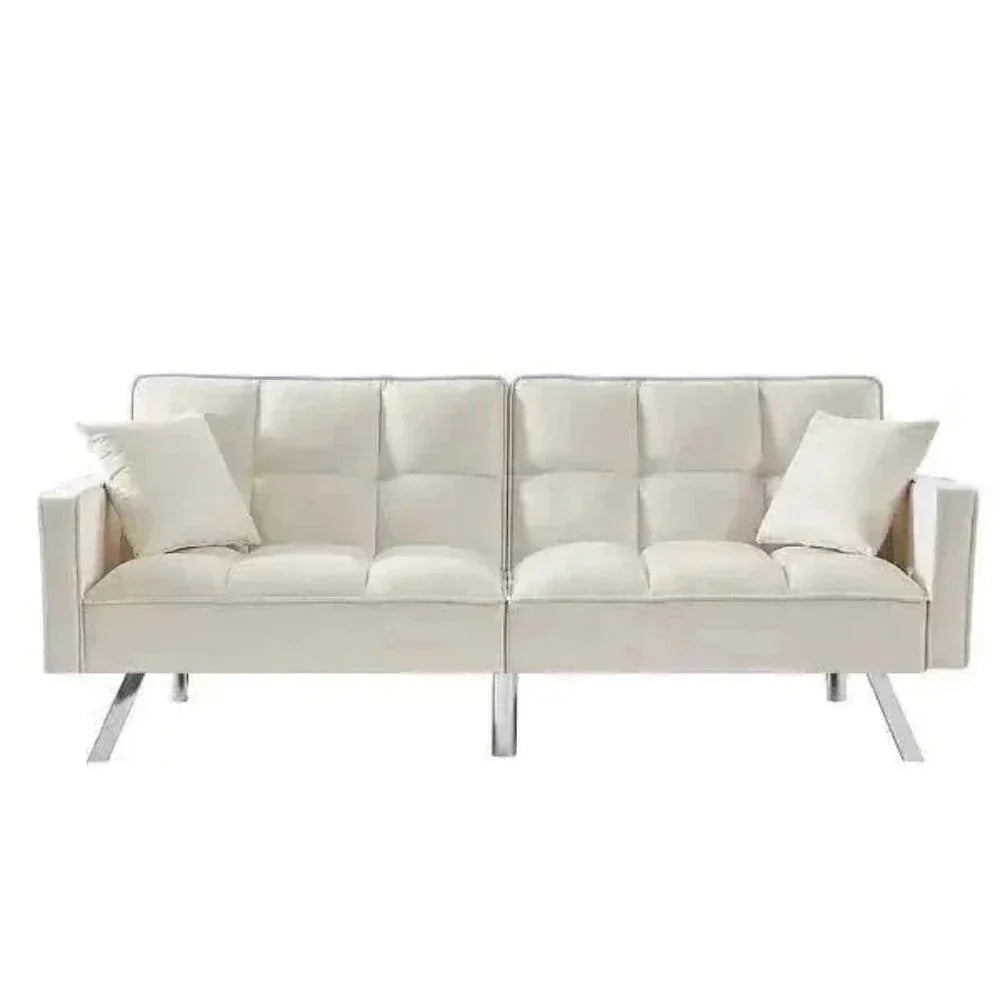 Blockbox Modern Suede Sofa Sets - Oak Inside