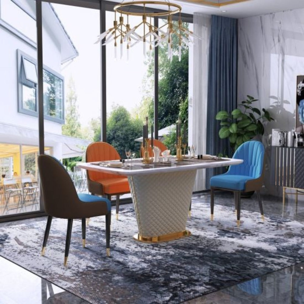 Mexican Luxury 6 Seater Dining Table - Oak Inside