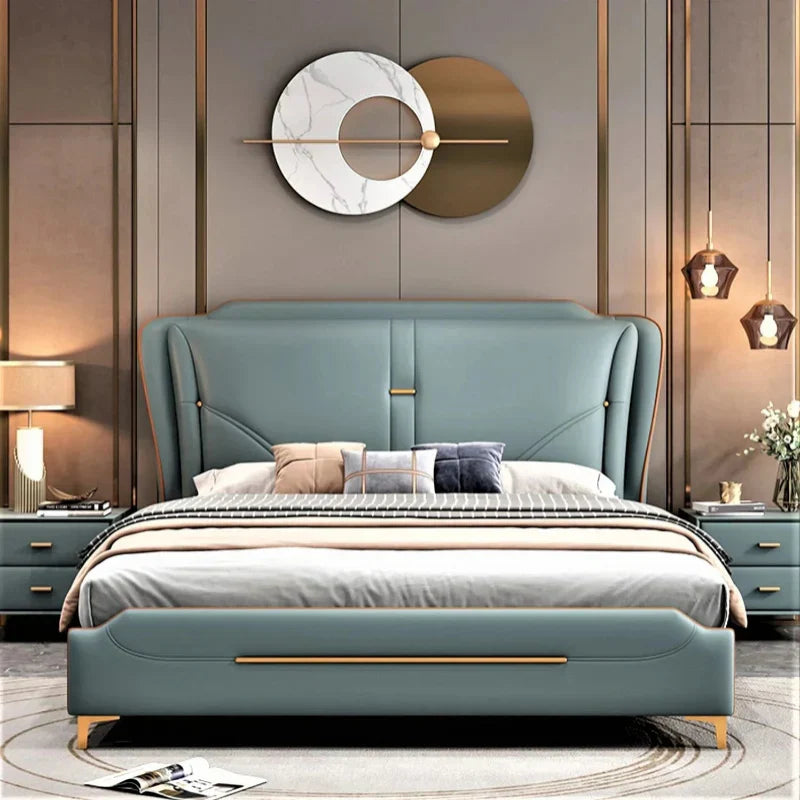 Apollo Luxury Upholstered Bed in Leatherette