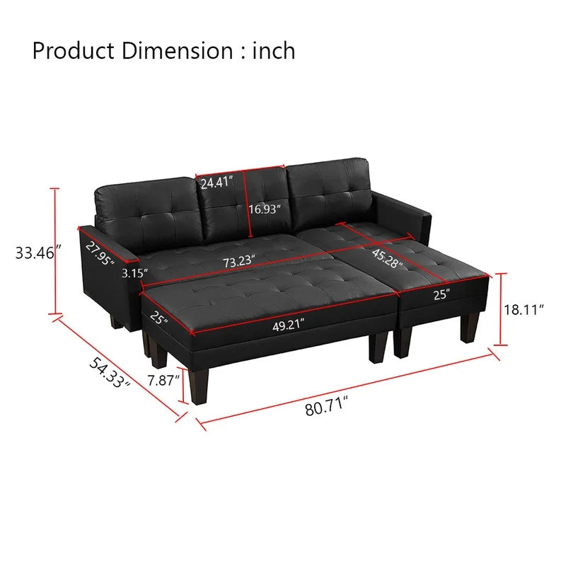 Practo Modern Suede Sofa Set in Suede With Setty - Oak Inside