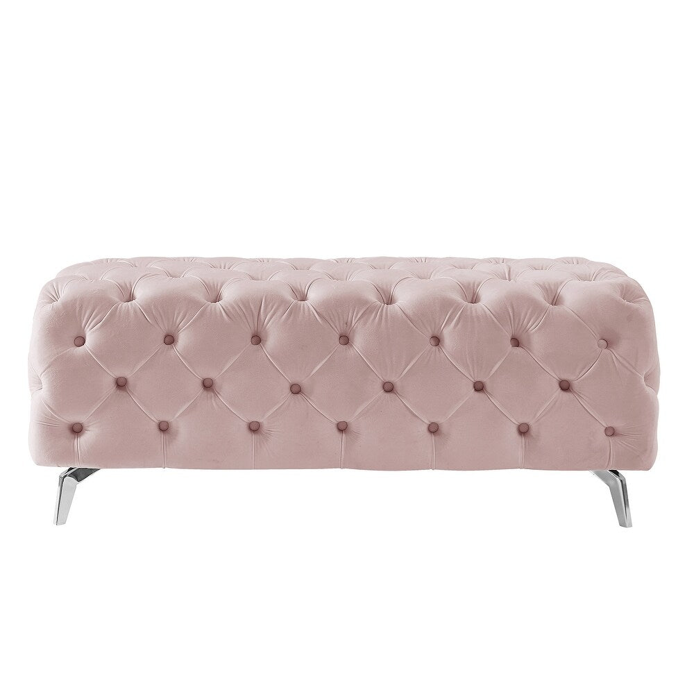 Unicorn Suede Lounger in Blush Pink Color - Oak Inside