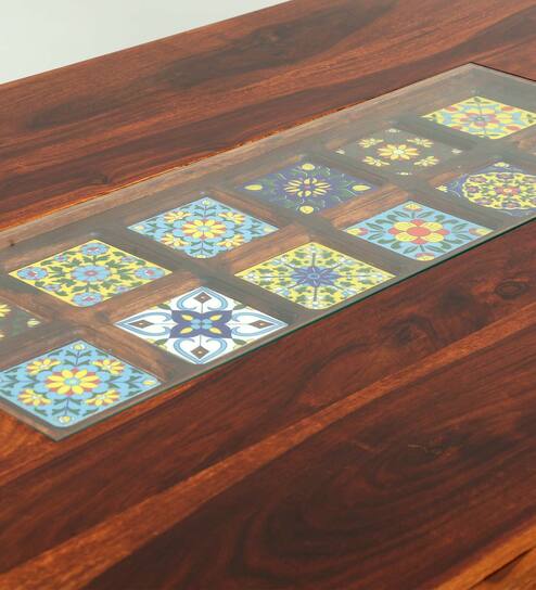 Superb 6 Seater Dining Table in Wenge Color - Oak Inside