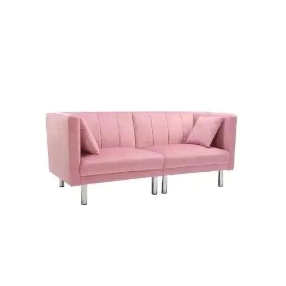 Dolcy Line Sofa Set in Pink - Oak Inside