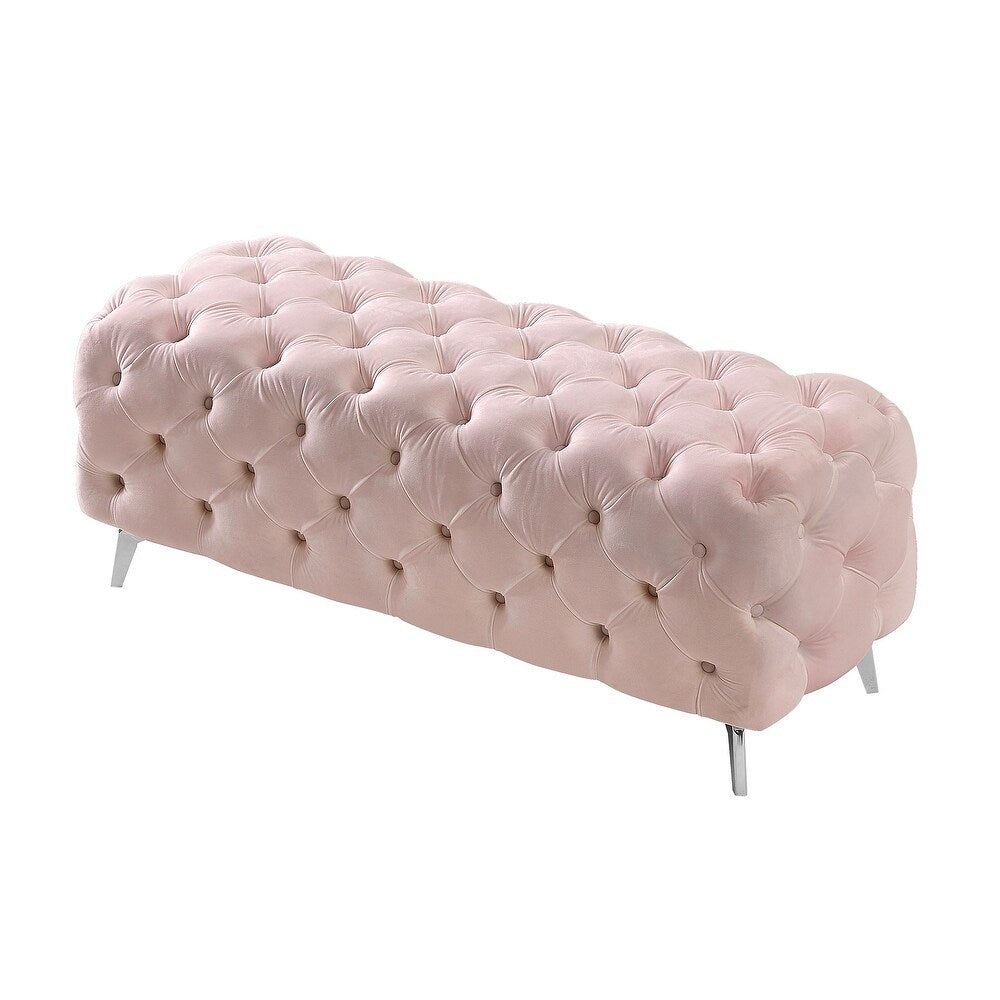 Unicorn Suede Lounger in Blush Pink Color - Oak Inside