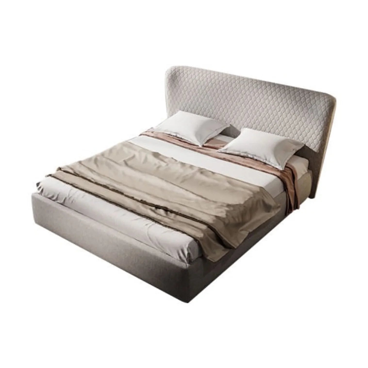 Vivo Luxury Upholstered Bed in Suede