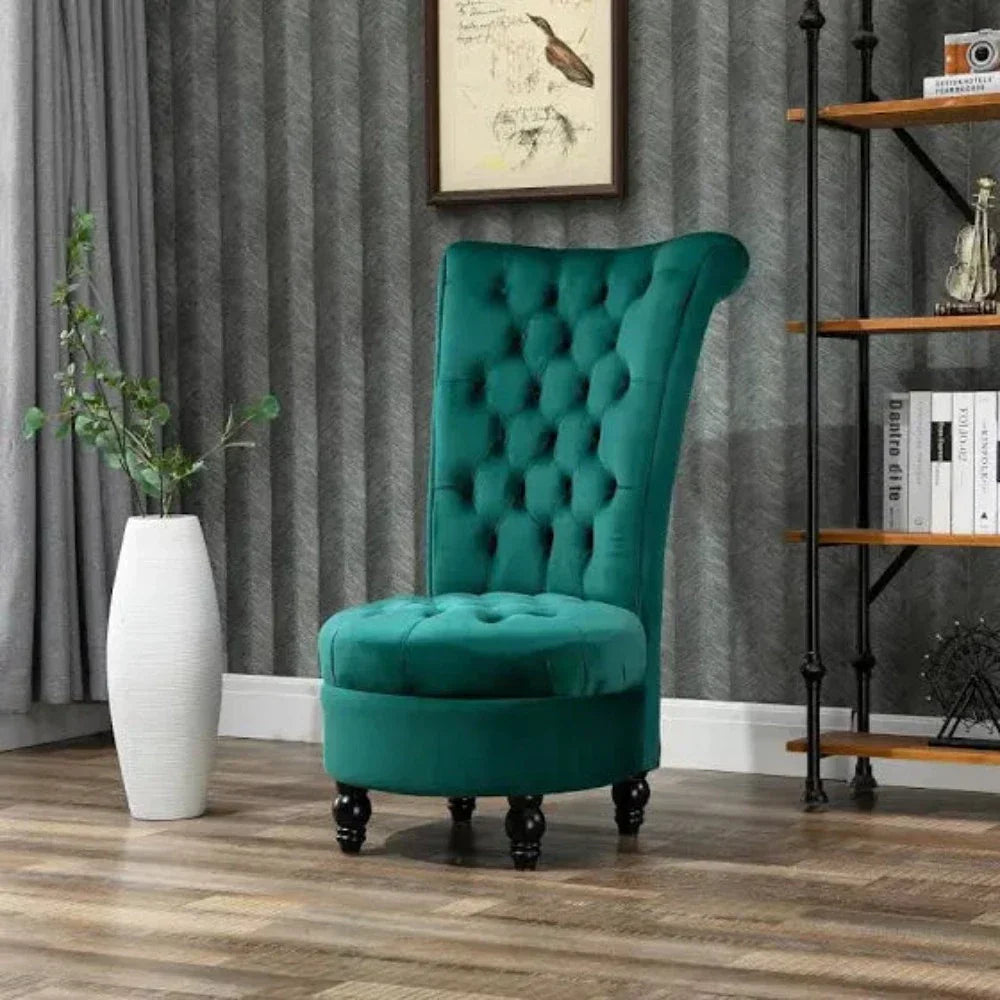 Jacky & Hill High Back Chair - Oak Inside