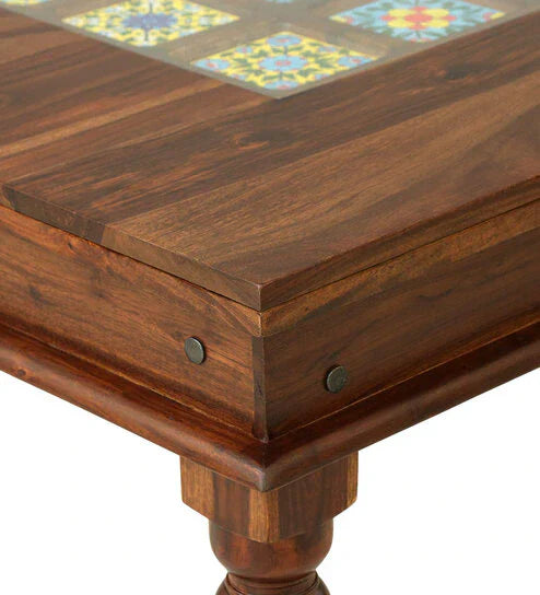 Unicorn 4 Seater Dining Table in Natural Color - Oak Inside