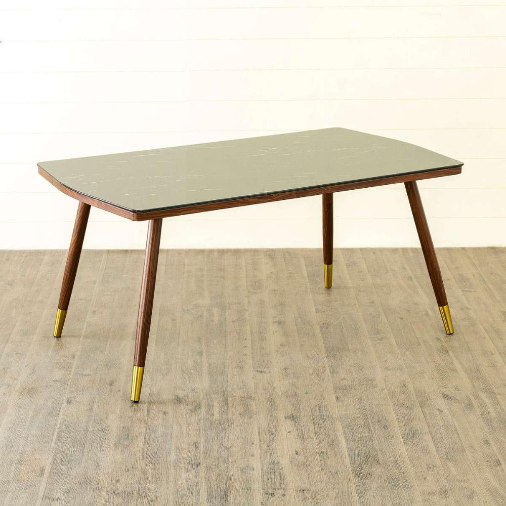 Flex 6 Seater Dining Table in Grey - Oak Inside