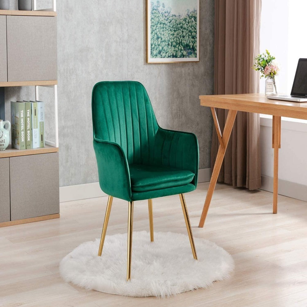 Oppo Suede Accent Chair - Oak Inside