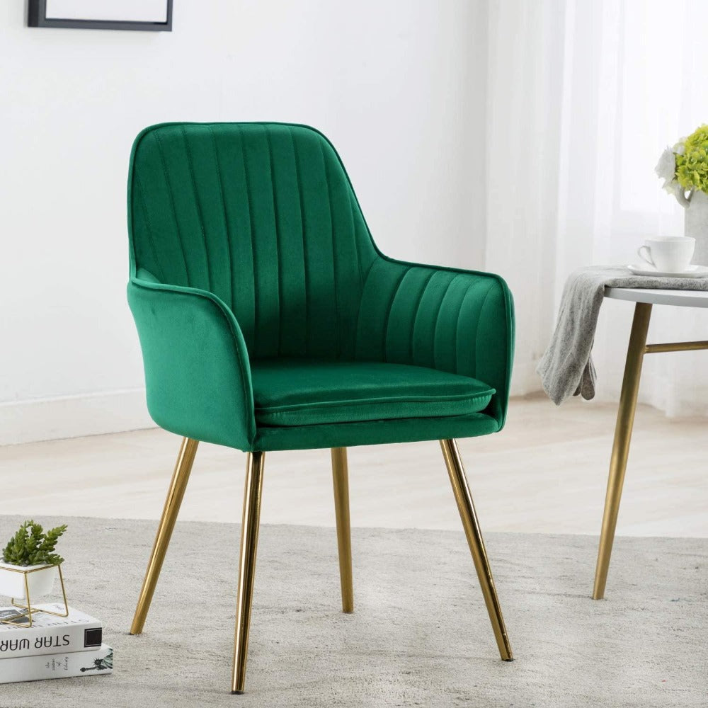 Oppo Suede Accent Chair - Oak Inside