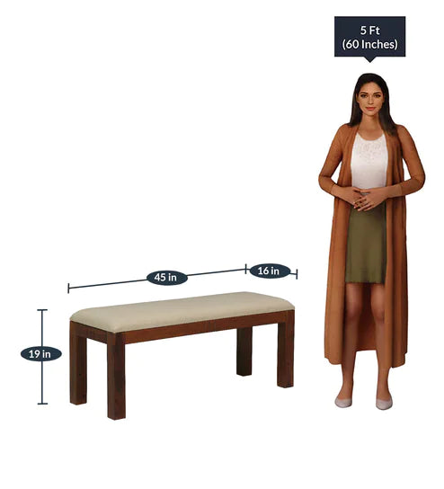 Tipsy 6 Seater Dining Table in Wenge Color (Sheesham Wood) - Oak Inside