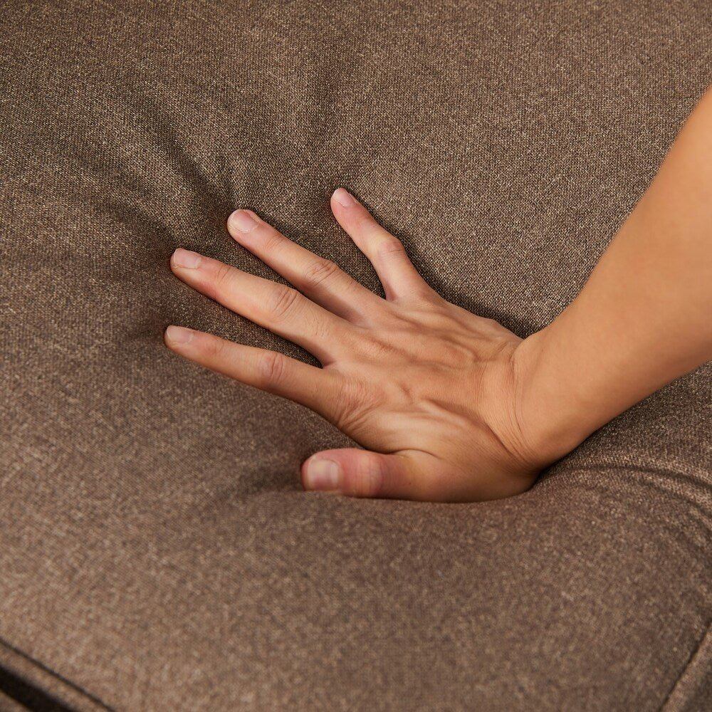 Tox Straight Line Sofa Set in Brown - Oak Inside