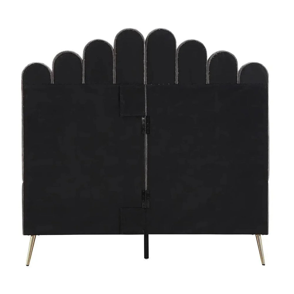 Classic Uniline Luxury Upholstered Bed Without Storage in Suede