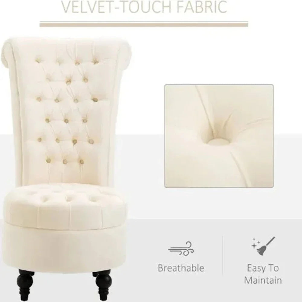 Jacky & Hill High Back Chair - Oak Inside