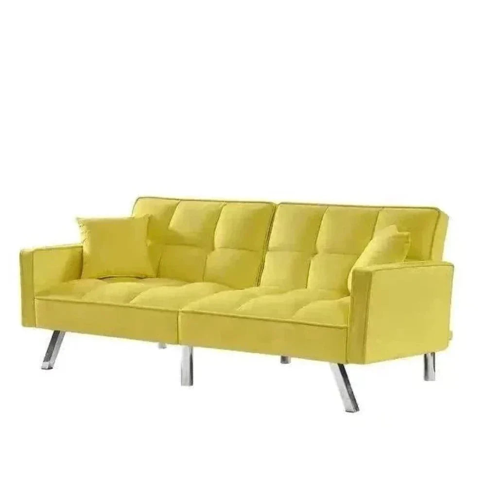 Blockbox Modern Suede Sofa Sets - Oak Inside