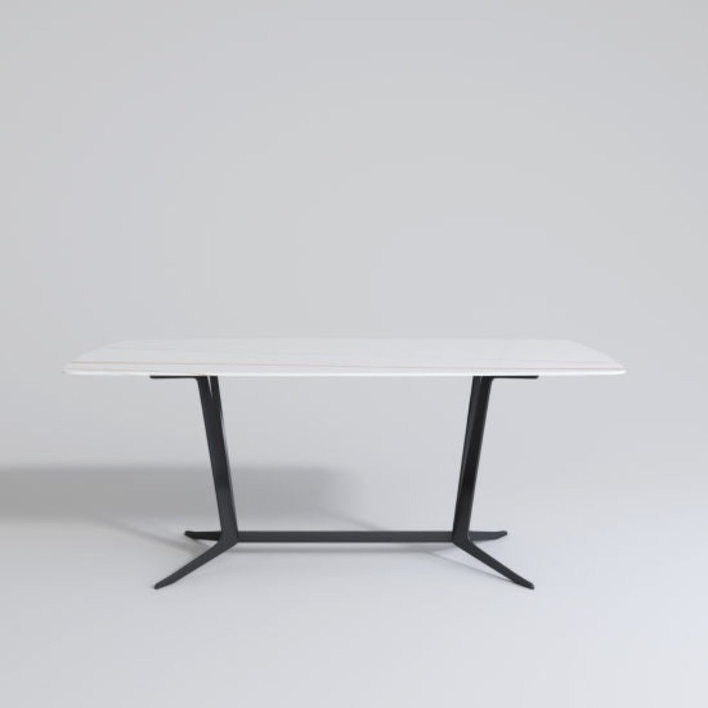 Lexus Luxury 6 Seater Dining Table in Blue - Oak Inside