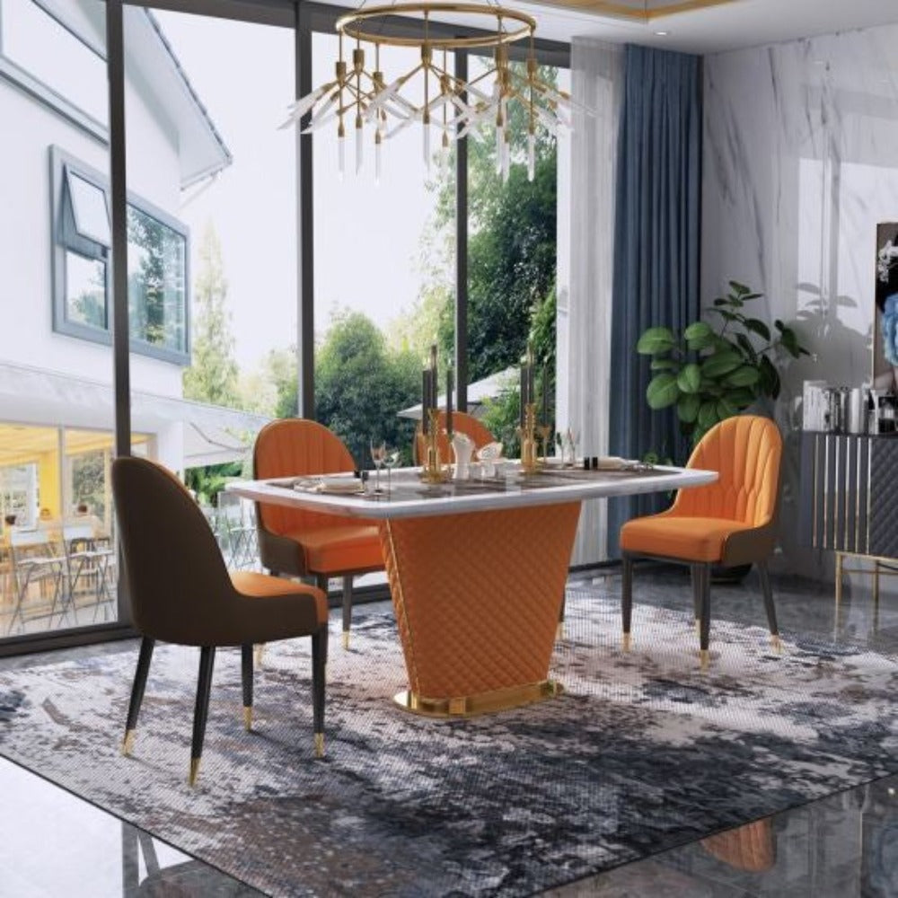 Mexican Luxury 6 Seater Dining Table - Oak Inside