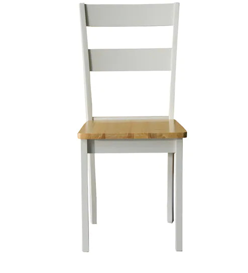 Smarty 6 Seater Dining Table in White Color - Oak Inside