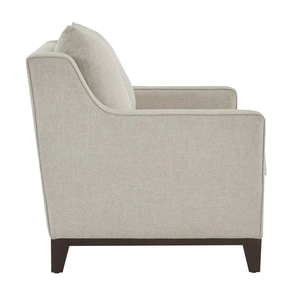 Donald Luxury Straight Line Sofa Set - Oak Inside