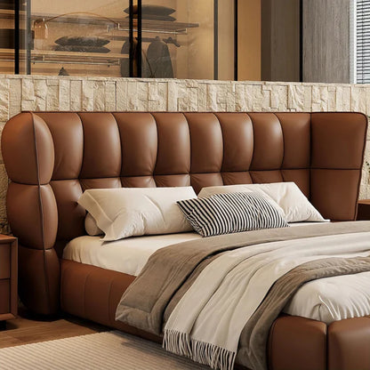 Grandeur Premium Upholstered Bed in Leatherette
