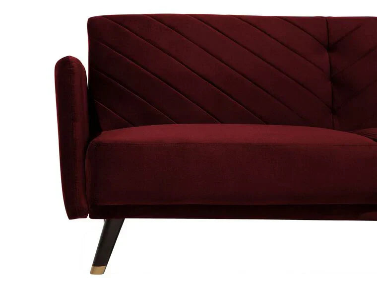 Uniline Luxury Mid-Century Sofa In Suede