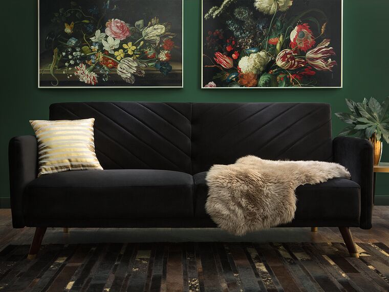 Uniline Luxury Mid-Century Sofa In Suede