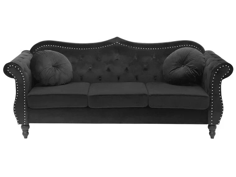 Wills Luxury Chesterfield Sofa Set in Suede