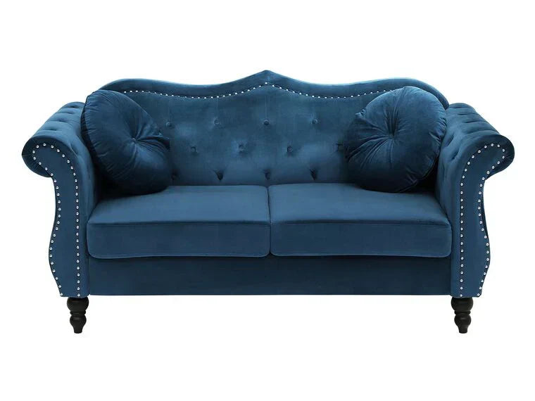 Wills Luxury Chesterfield Sofa Set in Suede