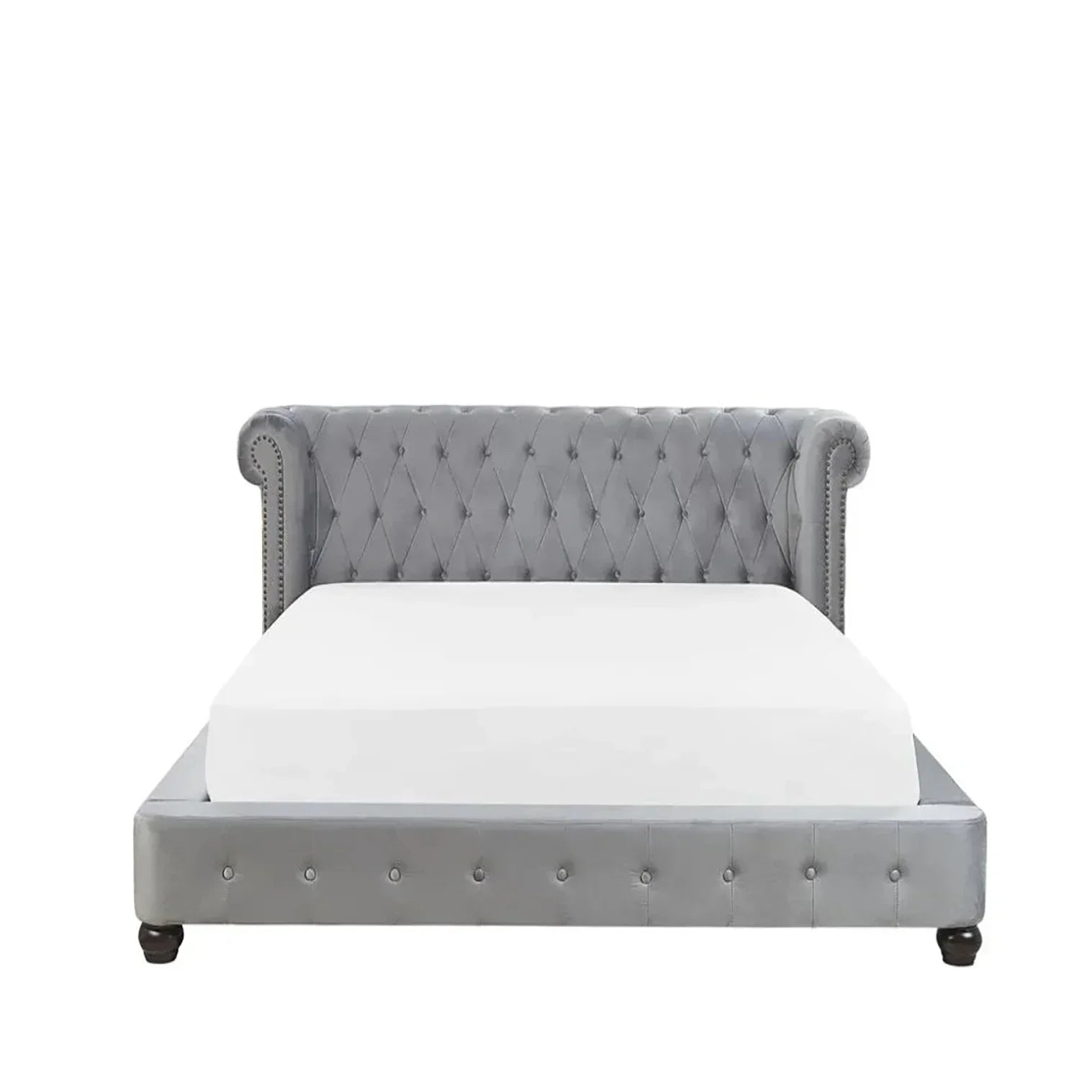 Mexico Luxury Upholstered Bed in Suede